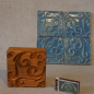 Preview: Fliesenstempel aus Hartholz