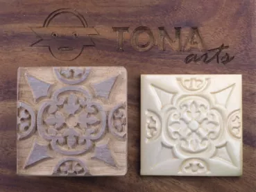 No.129 Fliesenstempel aus Hartholz