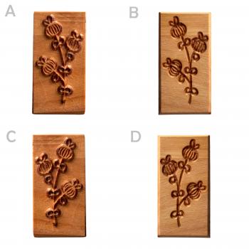 Preview: veg12 Fliesenstempel aus Hartholz