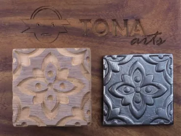 No.162 Fliesenstempel aus Hartholz