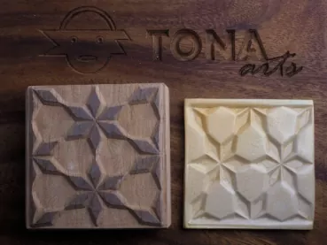 No.51 Fliesenstempel aus Hartholz