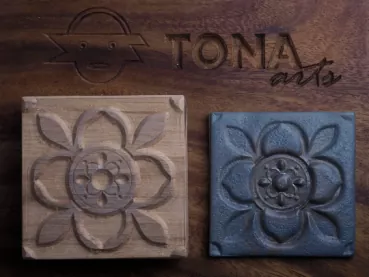 No.53 Fliesenstempel aus Hartholz