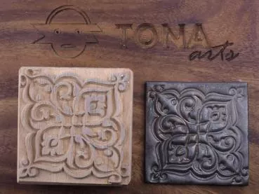 No.62 Fliesenstempel aus Hartholz