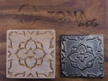 No.76n Fliesenstempel aus Hartholz