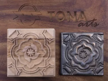 No.77 Fliesenstempel aus Hartholz