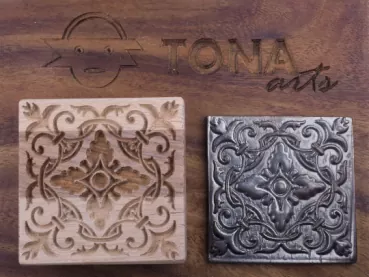 No.81n Fliesenstempel aus Hartholz