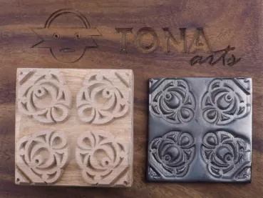 No.82 Fliesenstempel aus Hartholz