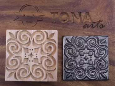 No.84n Fliesenstempel aus Hartholz