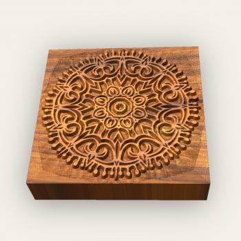 No.d7 Fliesenstempel aus Hartholz