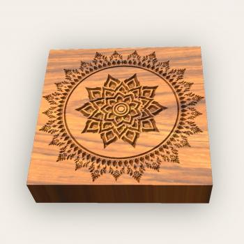 No.d7 Fliesenstempel aus Hartholz