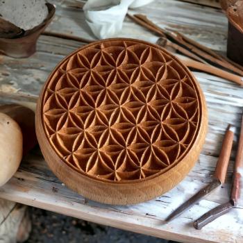 Mandalastempel aus Hartholz