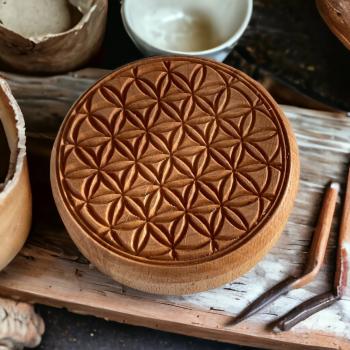 Mandalastempel aus Hartholz
