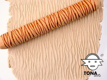 Preview: HandRoller - vertikale Linien - organisch