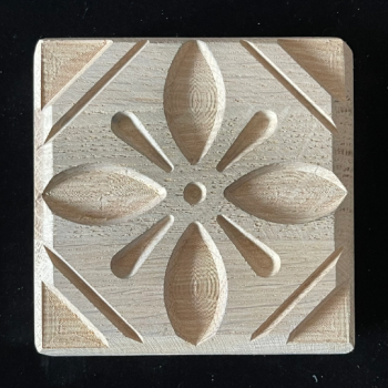 Fliesenstempel aus Hartholz