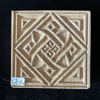 Fliesenstempel aus Hartholz