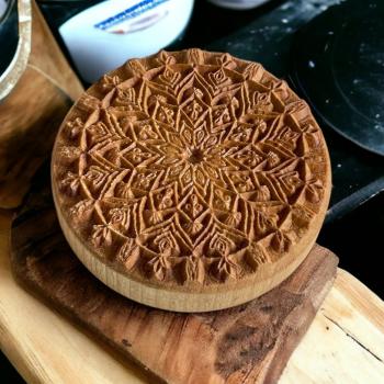 Mandalastempel aus Hartholz