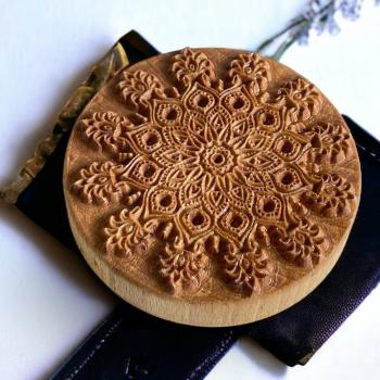 Mandalastempel aus Hartholz