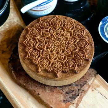 Mandalastempel aus Hartholz