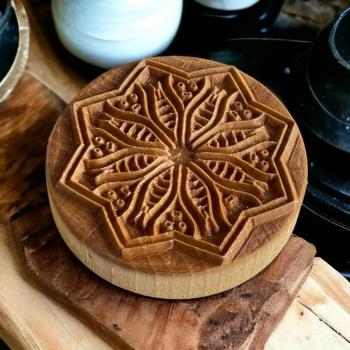 Mandalastempel aus Hartholz