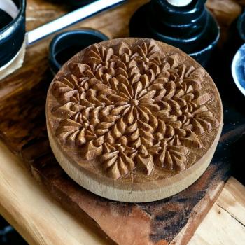 Mandalastempel aus Hartholz