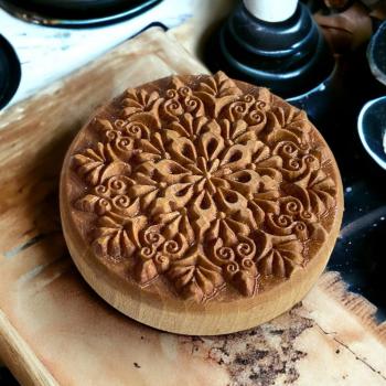 Mandalastempel aus Hartholz