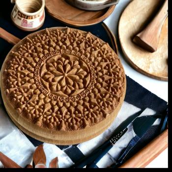 Mandalastempel aus Hartholz