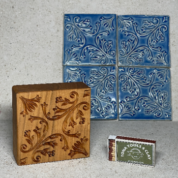 Fliesenstempel aus Hartholz