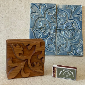 Fliesenstempel aus Hartholz