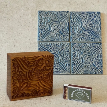 Fliesenstempel aus Hartholz