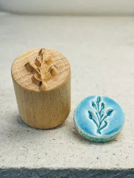 Rundstempel Ornament floral