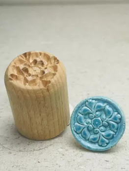 ornament flower clay stamp