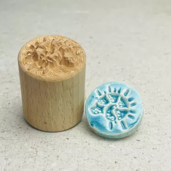 shell clay stamp