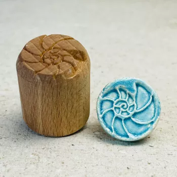 nautilus clay stamp