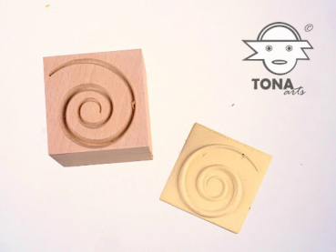 No.d7 Fliesenstempel aus Hartholz