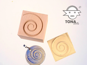 No.d7 Fliesenstempel aus Hartholz