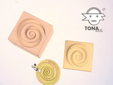 No.d7 Fliesenstempel aus Hartholz