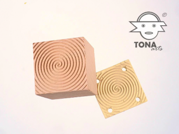 No.d7 Fliesenstempel aus Hartholz