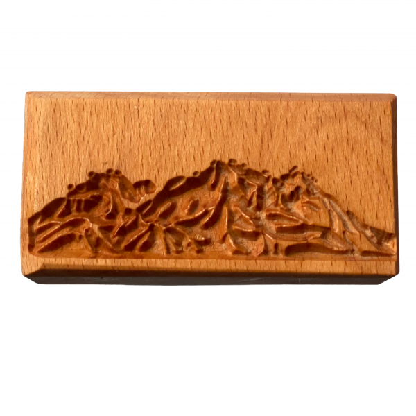 Rechteck-Stempel--Gebirge