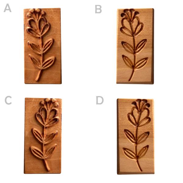 veg12 Fliesenstempel aus Hartholz