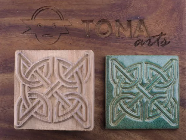 No.c1 Fliesenstempel aus Hartholz