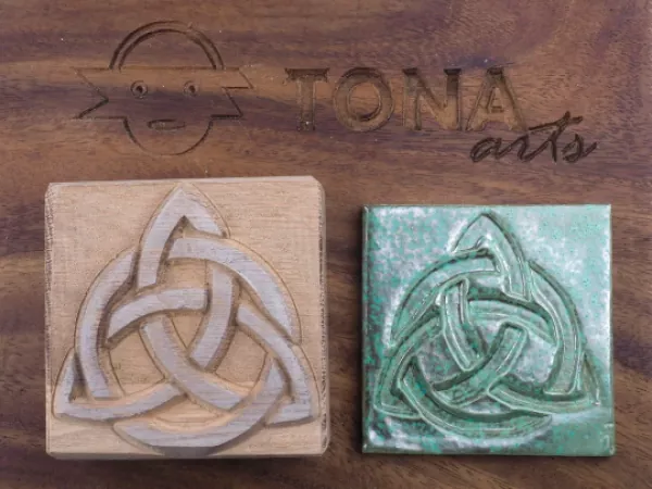 No.c2 Fliesenstempel aus Hartholz