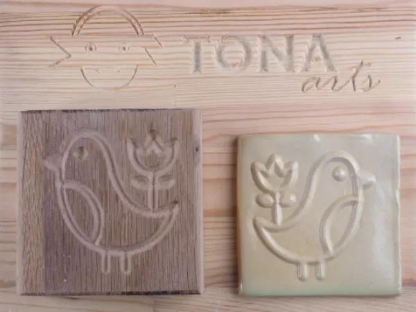 No.d7 Fliesenstempel aus Hartholz No.d7 Fliesenstempel aus Hartholz