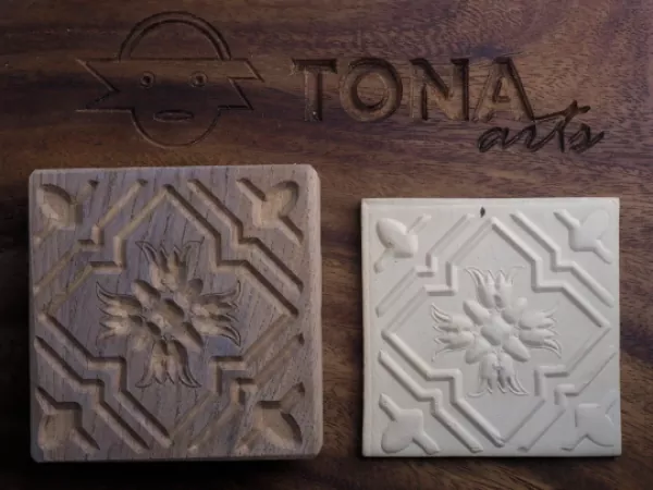 No.47n Fliesenstempel aus Hartholz No.47n Fliesenstempel aus Hartholz