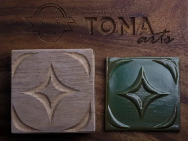 No.48n Fliesenstempel aus Hartholz No.48n Fliesenstempel aus Hartholz