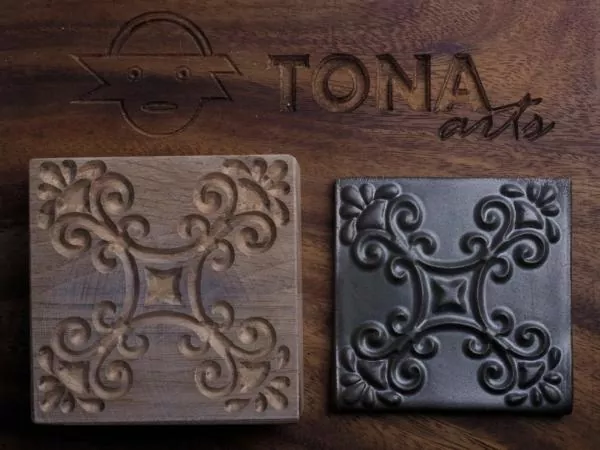 No.49n Fliesenstempel aus Hartholz No.49n Fliesenstempel aus Hartholz