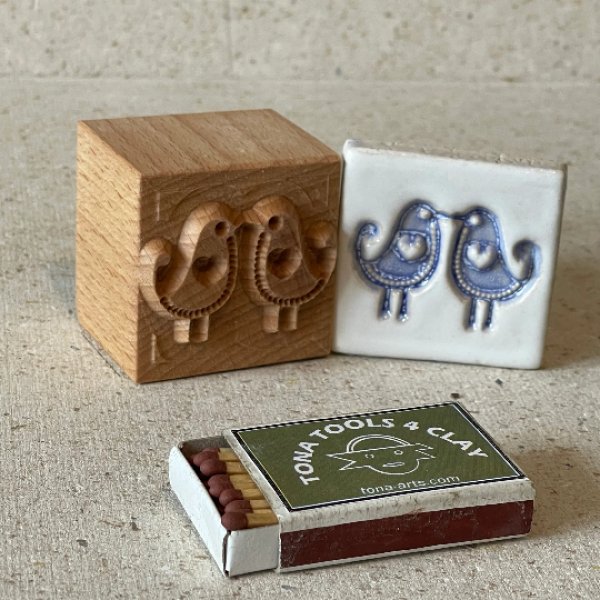 No.d7 wooden tile stamp No.d7 wooden tile stamp