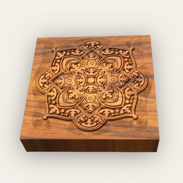 No.d7 Fliesenstempel aus Hartholz