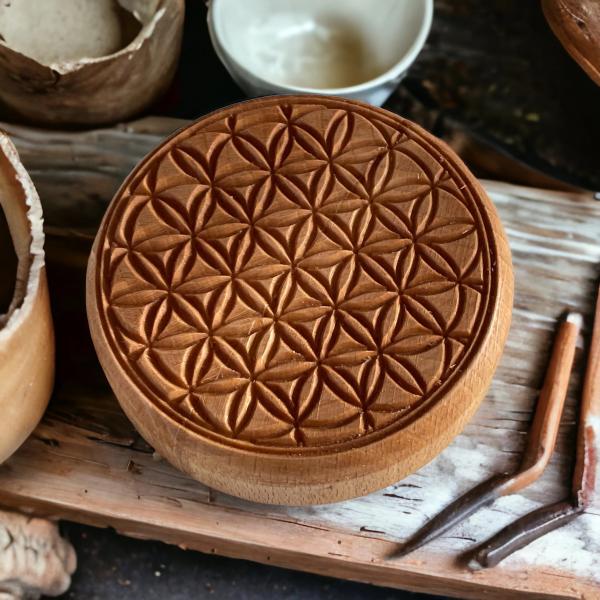 Mandalastempel aus Hartholz Mandalastempel aus Hartholz