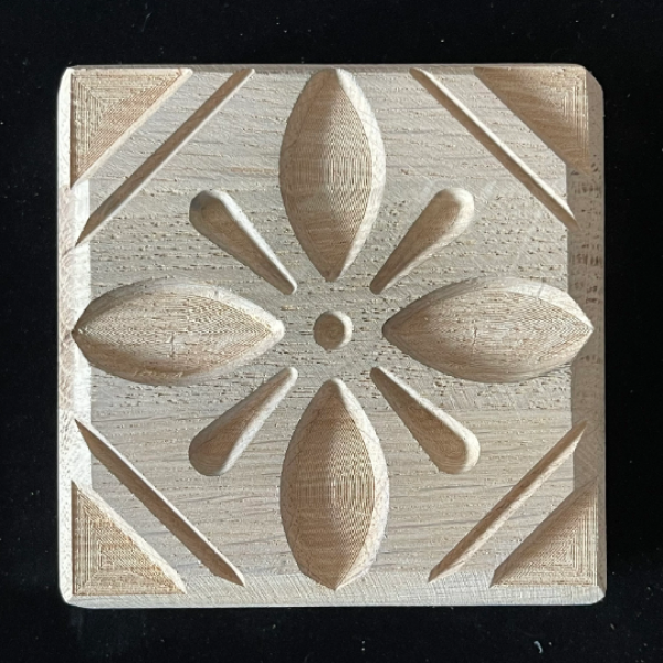 Fliesenstempel aus Hartholz