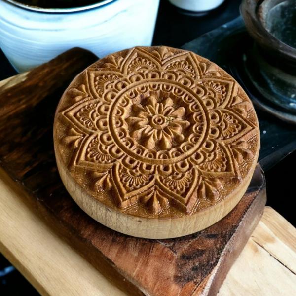 Mandalastempel aus Hartholz Mandalastempel aus Hartholz